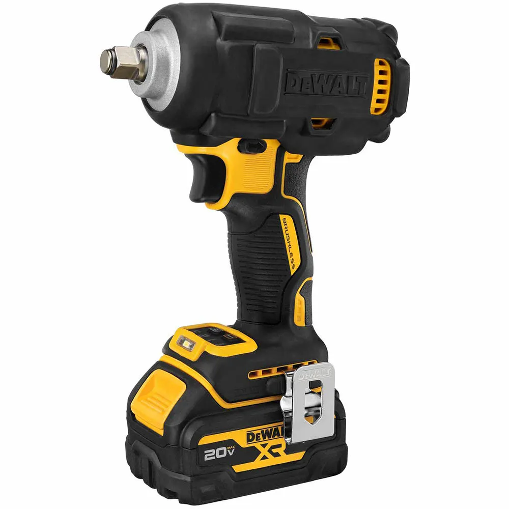 DeWalt DCF891GP2 20V MAX* XR 1/2 in. Mid-Range Impact Wrench with Hog Ring Anvil and Oil-Resistant Batteries Kit