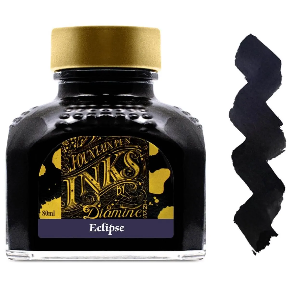 Diamine Fountain Pen Ink Bottle - 80 ml Eclipse | 7081