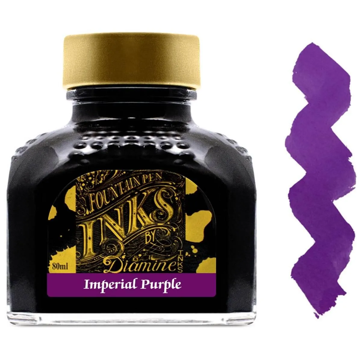 Diamine Fountain Pen Ink Bottle - 80 ml Imperial Purple | 7005