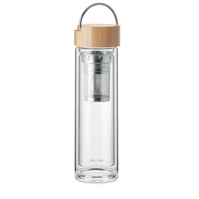 Double Wall Glass Bottle 400ml | BATAMI - MO6854