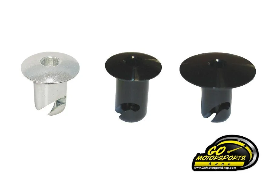 Dzus  / Quarter-Turn Panel Fasteners - Allen Head - NOT Undercut (Black / Silver / Big Head)