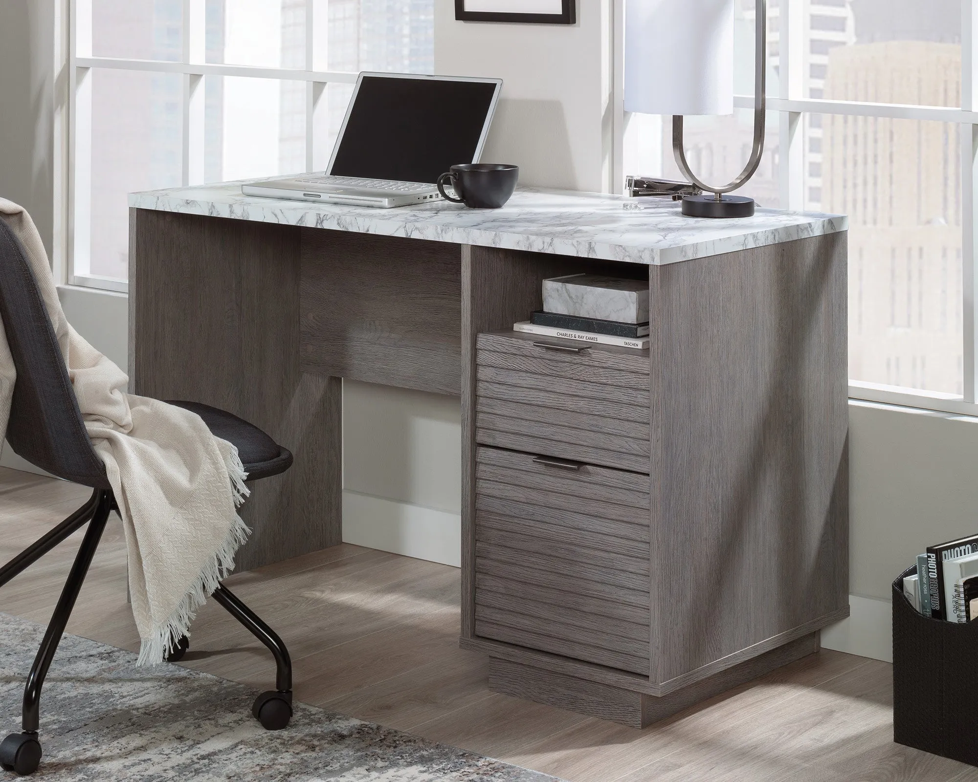 East Rock Single Ped Desk Ao