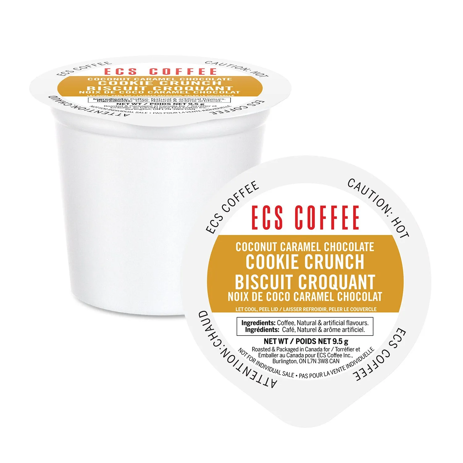 ECS Coffee Coconut Caramel Chocolate Cookie Crunch Single Serve Coffee 24 Pack