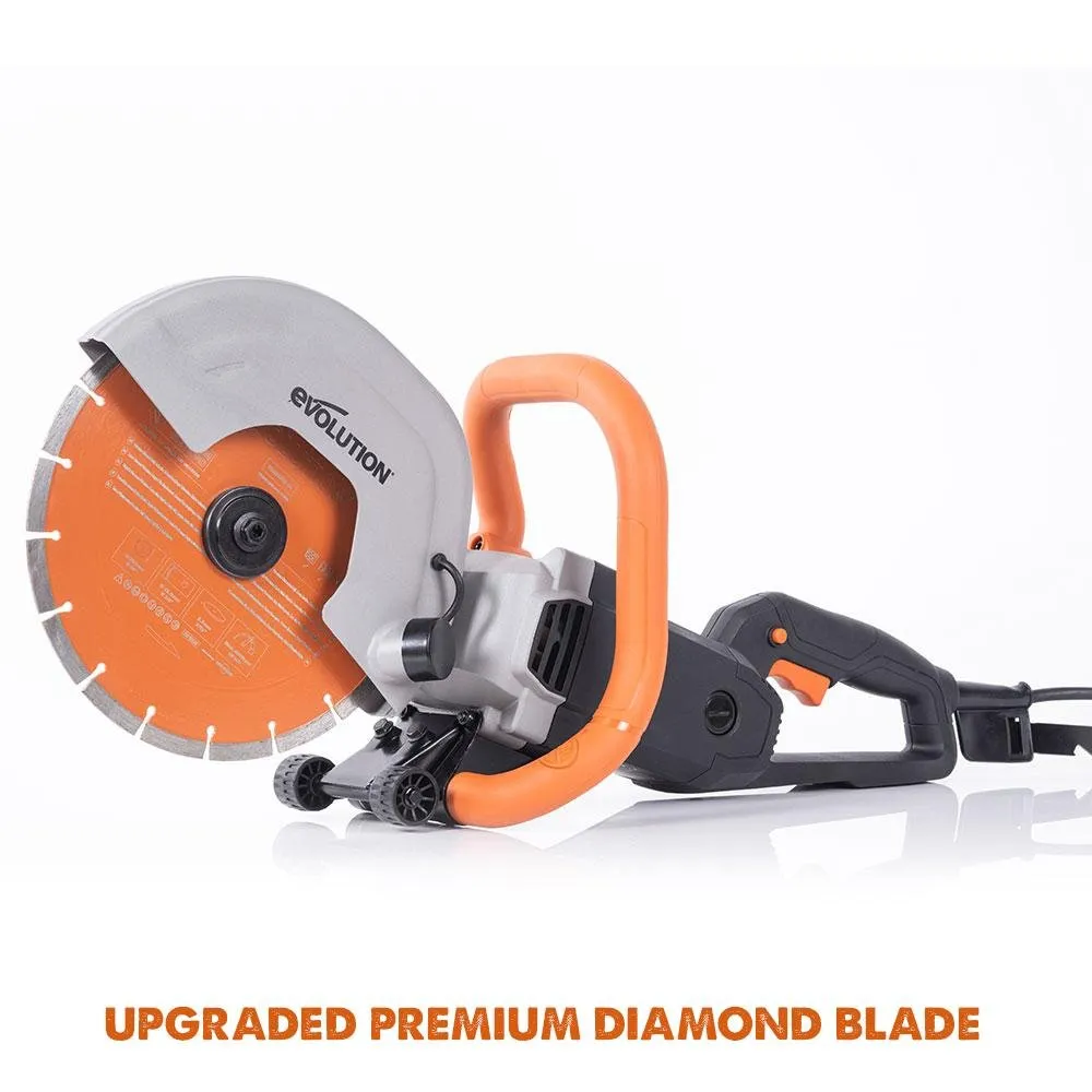 Evolution R300DCT 300mm 12" Electric Disc Cutter, Concrete Saw, with Diamond Blade