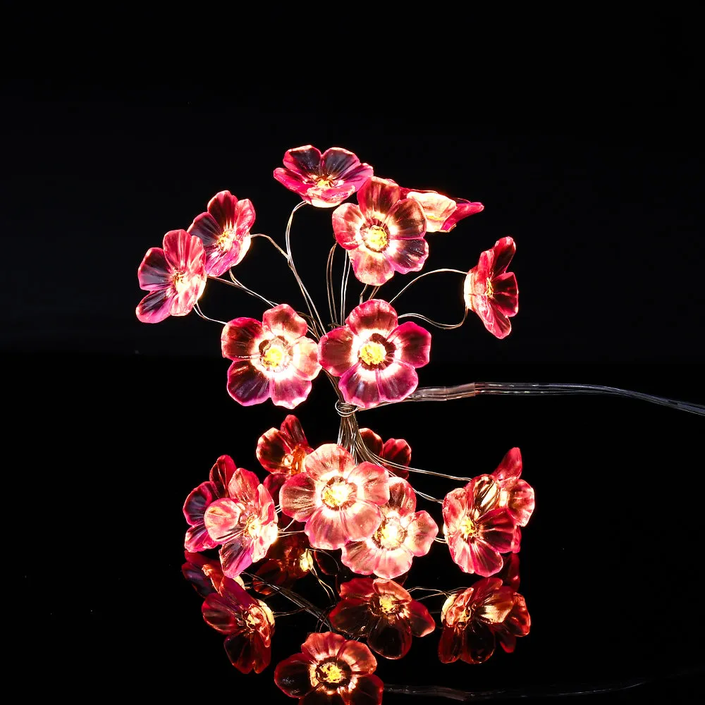 Fairy Pink Cherry Blossom String Lights