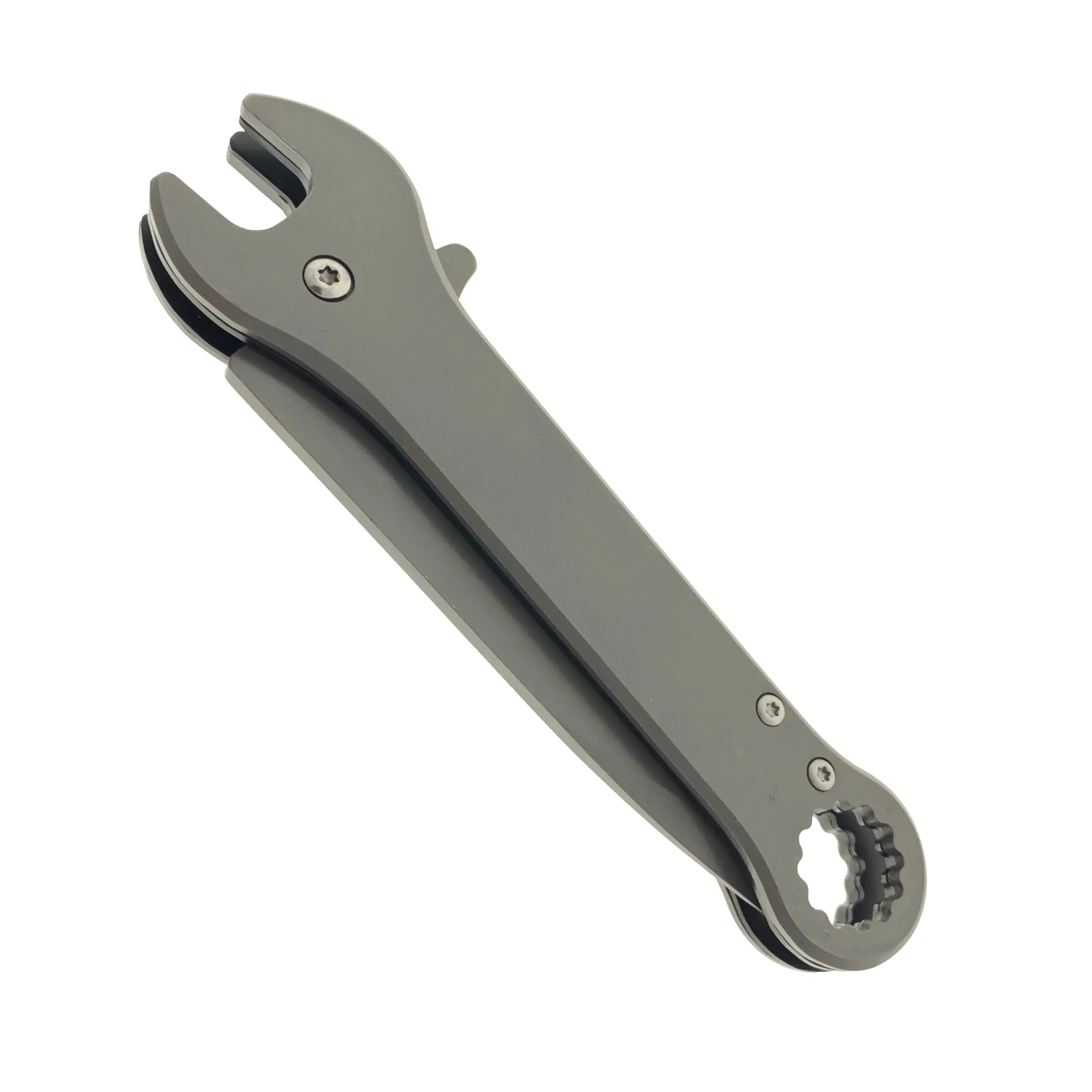 Falcon 7.75" Gray Spring Assisted Knife with 12 mm Wrench Function