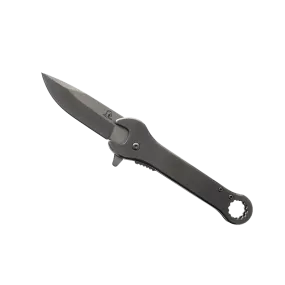 Falcon 7.75" Gray Spring Assisted Knife with 12 mm Wrench Function