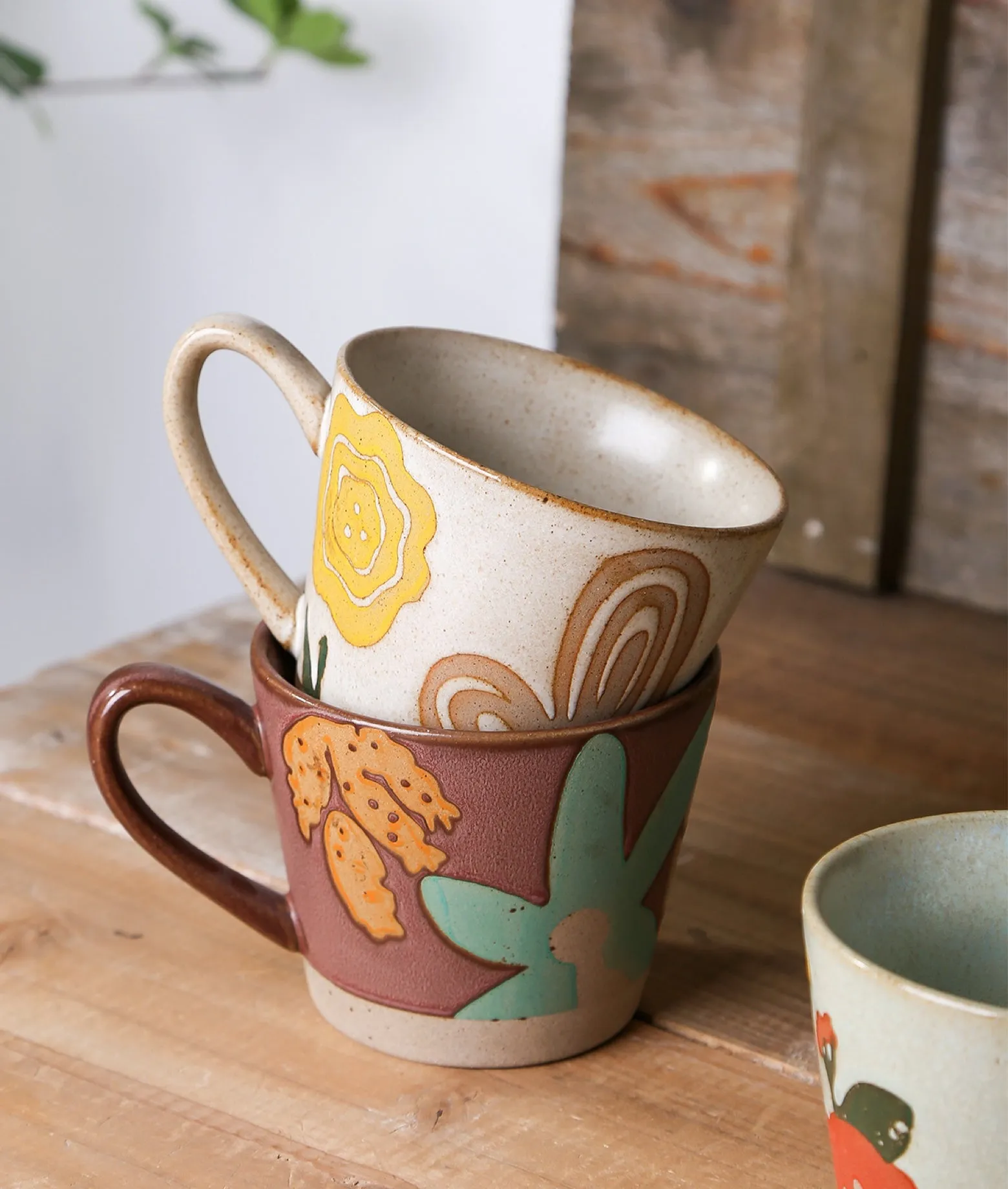 FLORA Ceramic Mug 375ml / 12.7oz