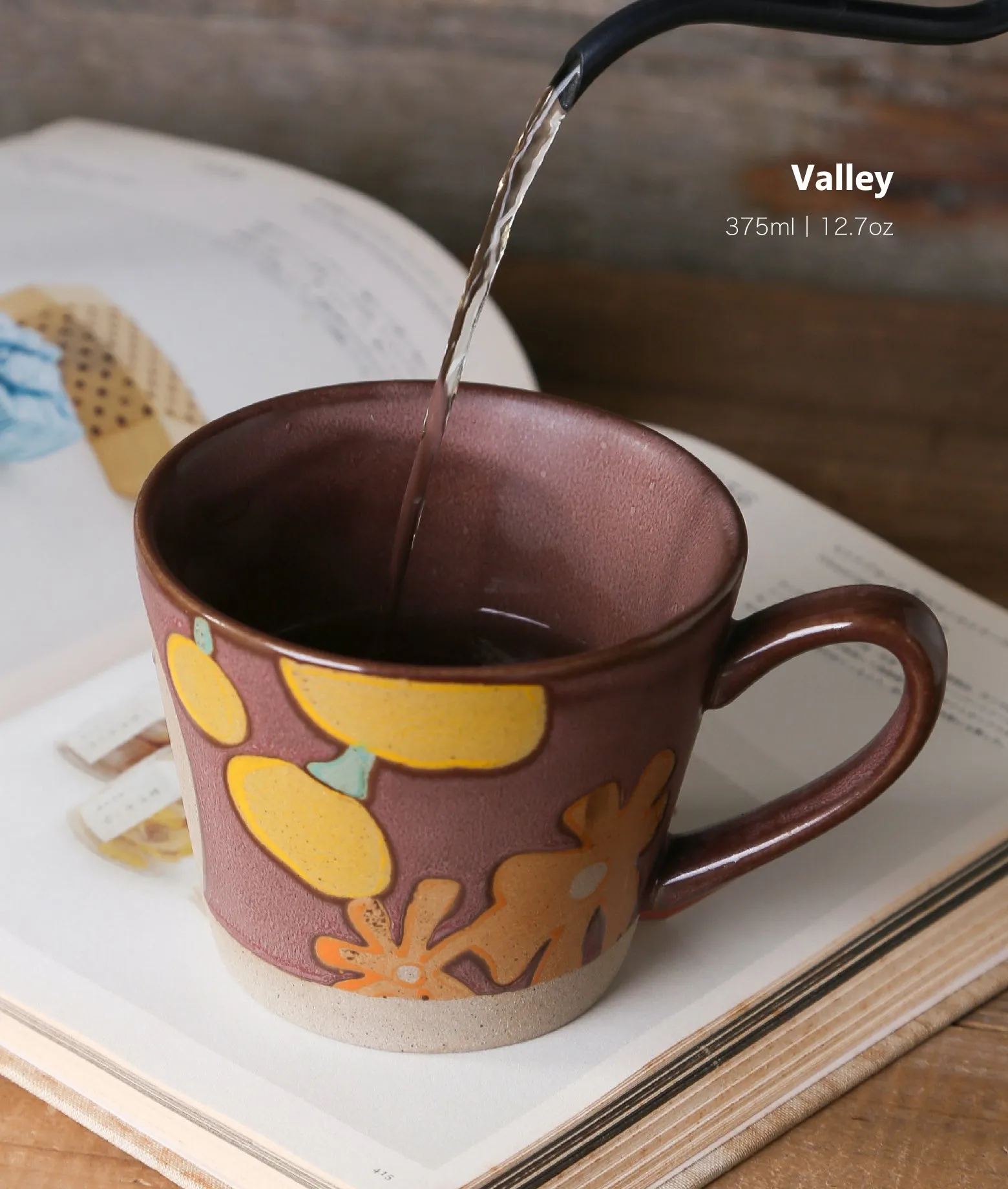 FLORA Ceramic Mug 375ml / 12.7oz