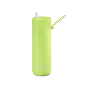 Frank Green Ceramic Reusable Bottle With Straw Lid 595ml/20oz - Pistachio Green