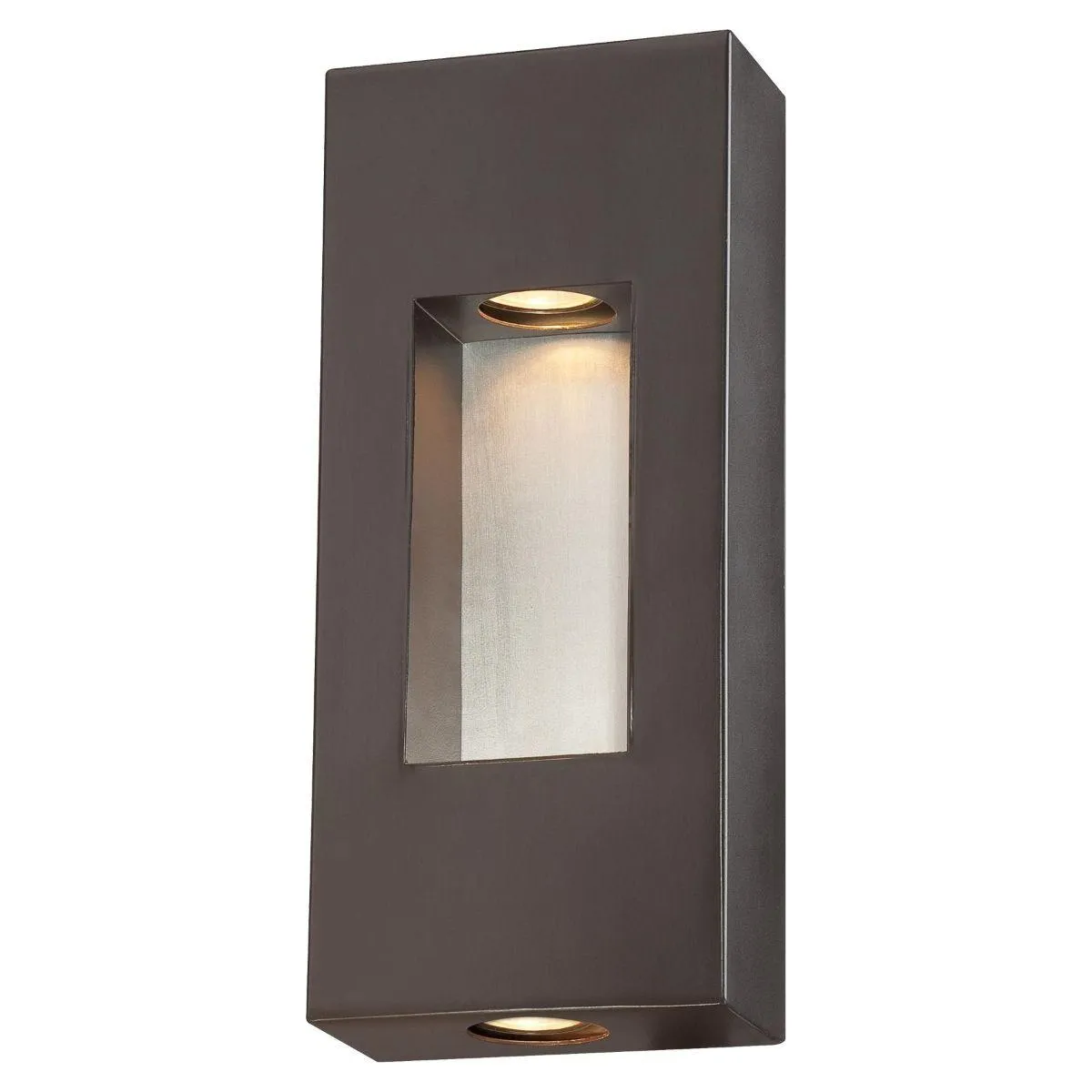 Geox 14 in. 2 Lights Outdoor Wall Lantern Bronze Finish