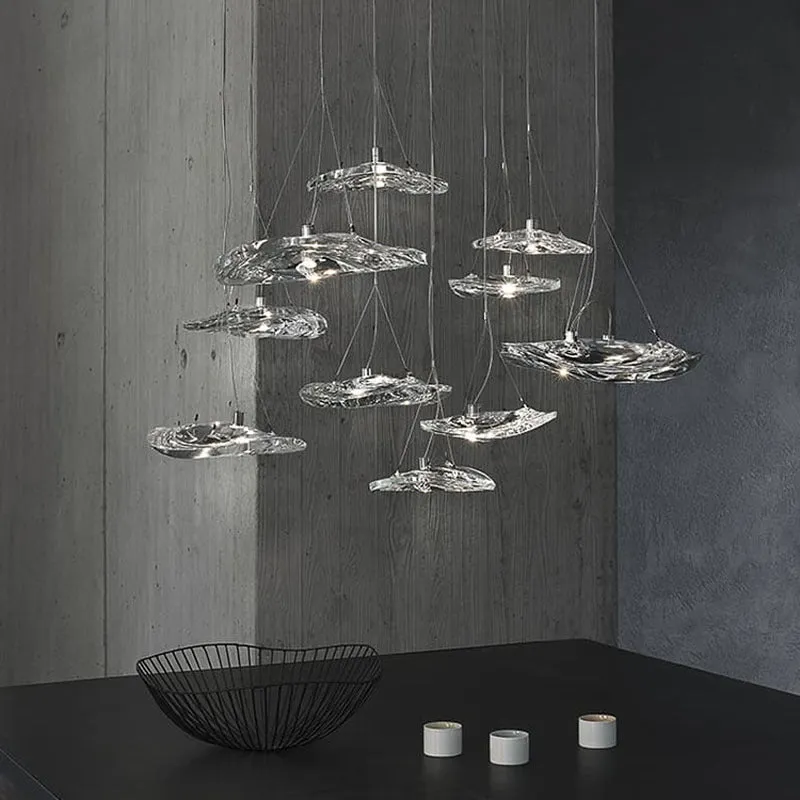 Glass Waves Pendant Light