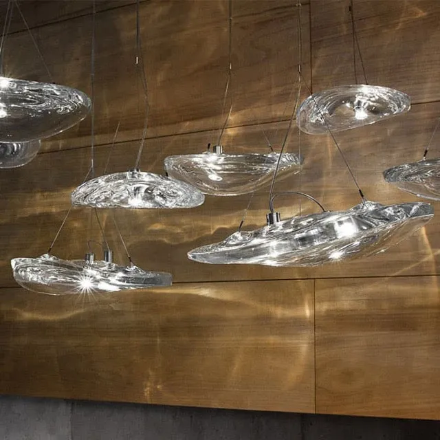 Glass Waves Pendant Light