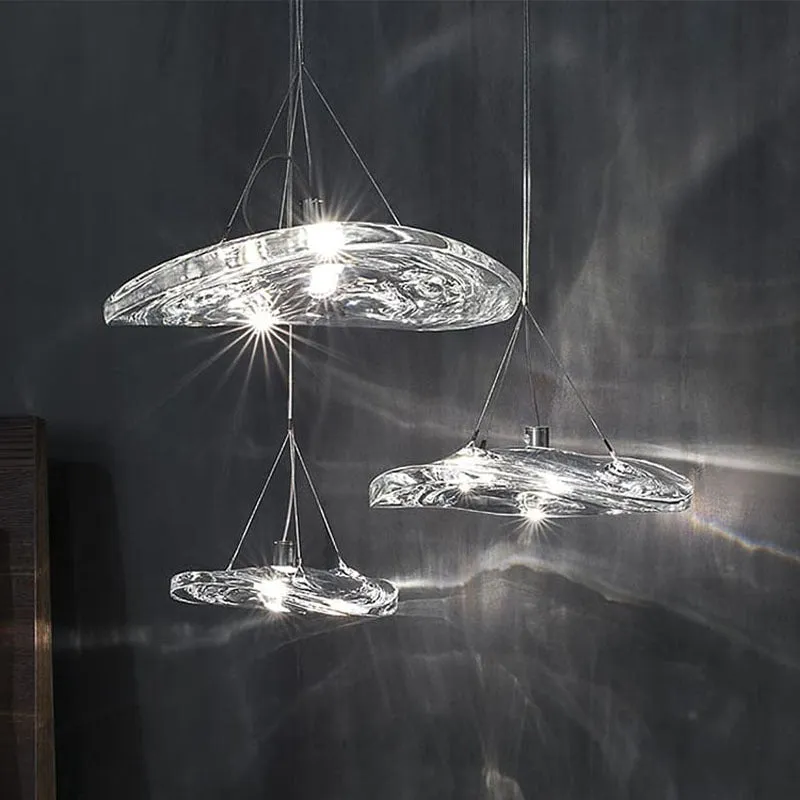 Glass Waves Pendant Light