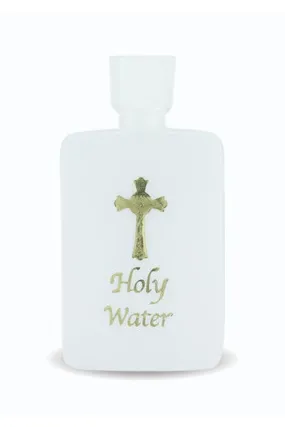 Gold Stamped 4oz  Holy Water Bottle - TA1960