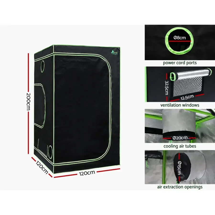 Green Fingers Grow Tent 2200W LED Grow Light Hydroponics Kits System 1.2x1.2x2M