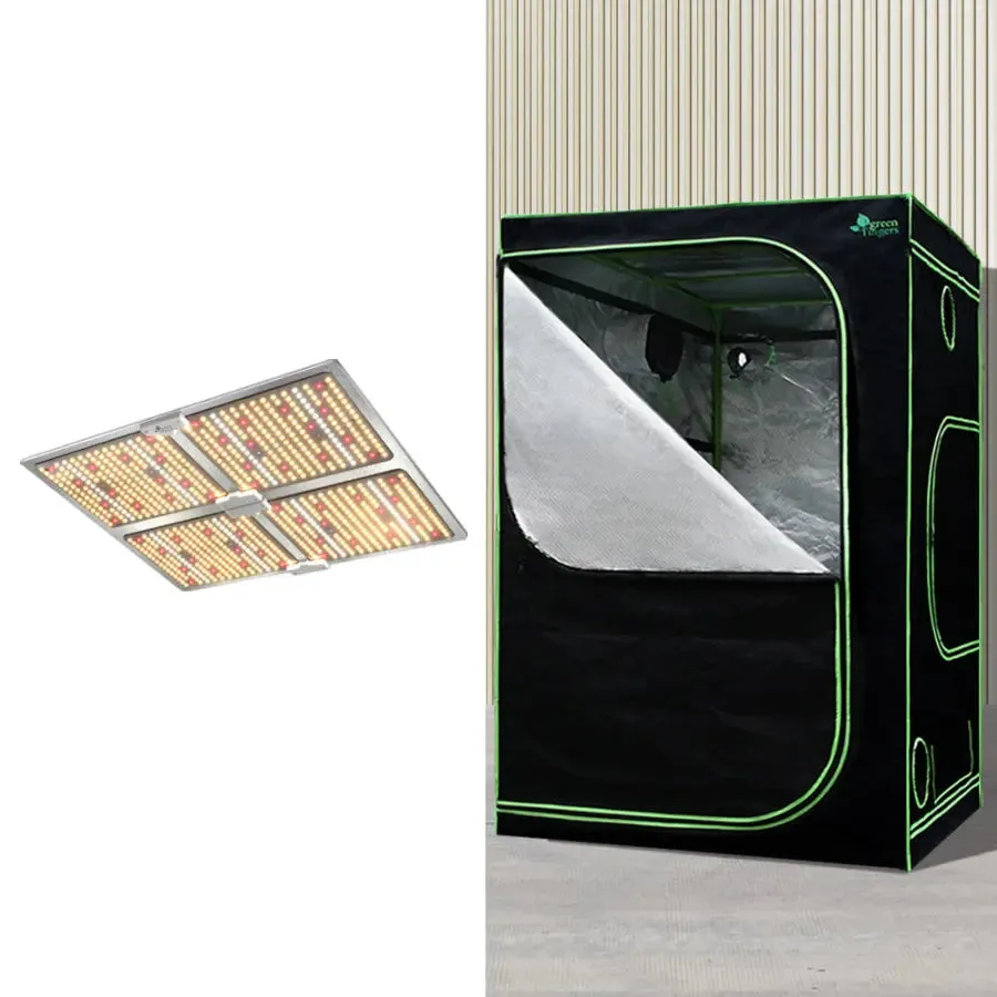 Green Fingers Grow Tent 4500W LED Grow Light Hydroponic Kits System 1.5x1.5x2M