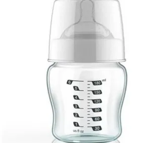 Haakaa Wide Neck Glass Baby Bottle 6 oz