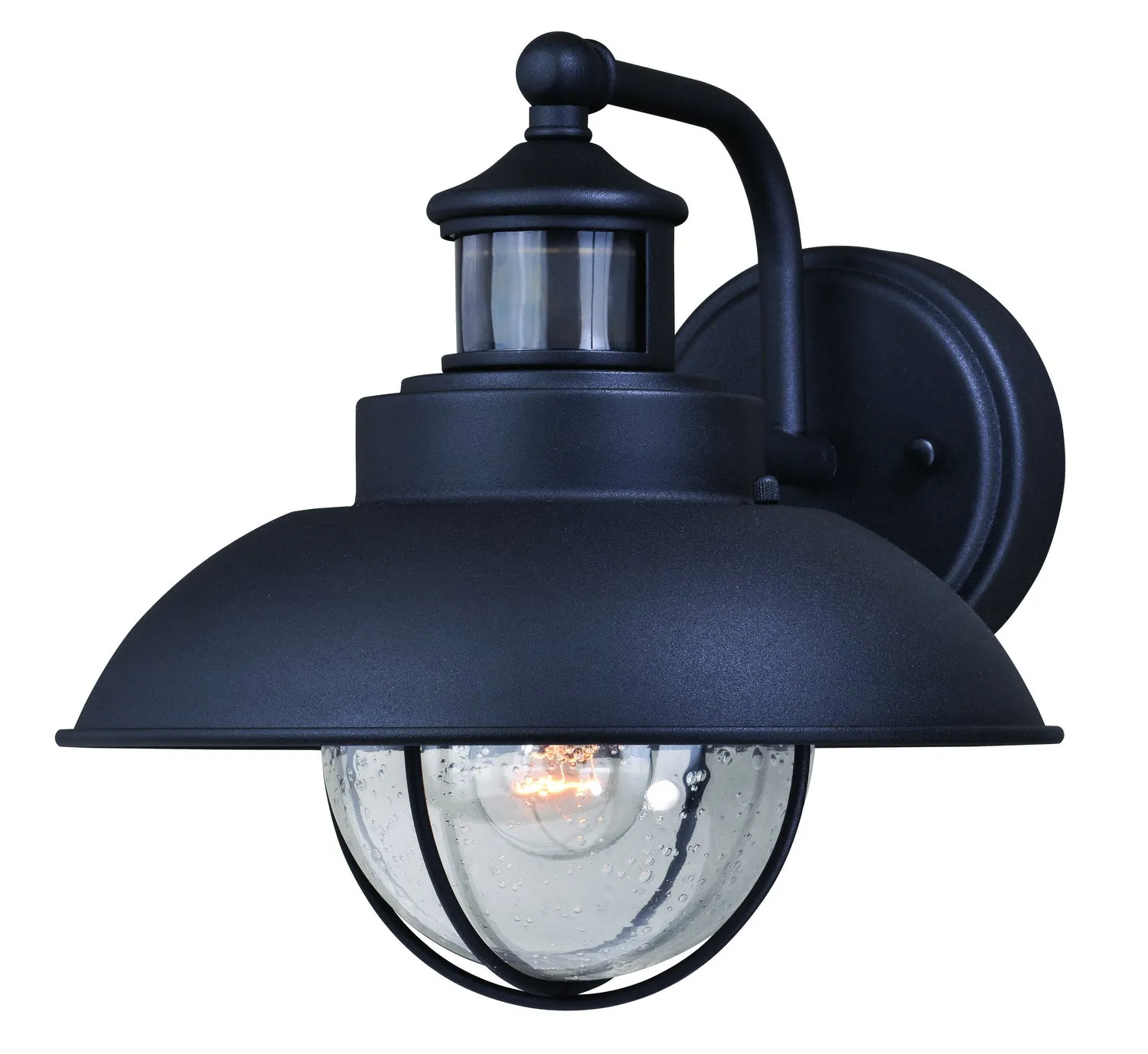 Harwich Dualux 10" Outdoor Wall Light in Textured Black