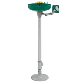 Haws 7261-7271 AXION MSR Pedestal Mount Eyewash Station w/ Plastic Bowl