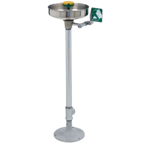 Haws 7361-7461 AXION MSR Pedestal Mount Eyewash Station with Stainless Steel Bowl