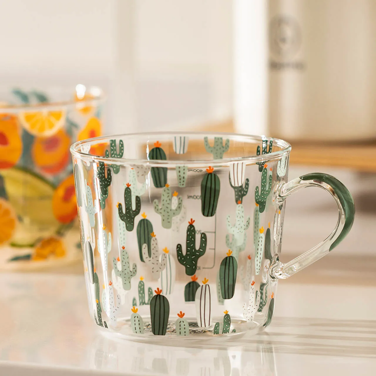 HighLand Printed Glass  Measuring Cups