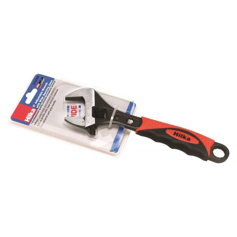 Hilka Adj Wrench - 200mm Soft Grip