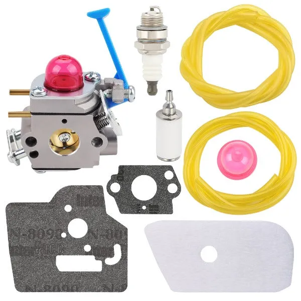 Hipa C1Q-W38 Carburetor Kit For Husqvarna 128L 128LD 128LDX 128R 128RJ 125L 125LDX String Trimmer 28cc Replaces 545081850 545006060 545081848