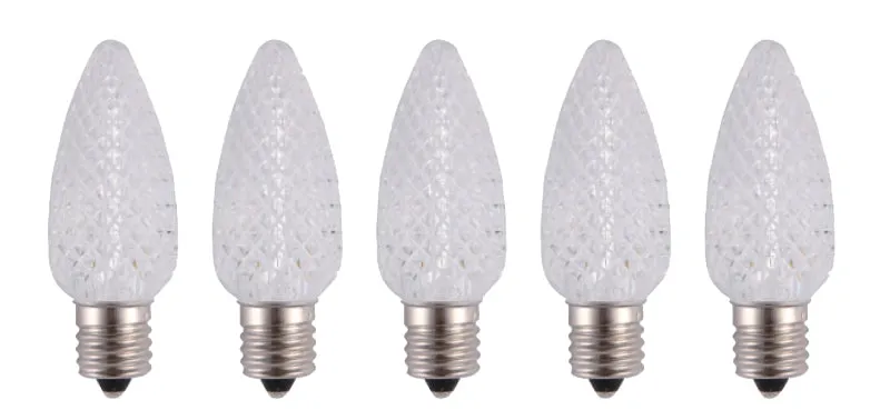 Hometown Holidays 24991 Bulb, Intermediate Lamp Base, LED Lamp, Crystal Cool White Light :BX25: QUANTITY: 1