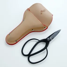 HONMAMON 'SAHO' Gardening/Pruning Shears 210mm(8.3") with 'HANAKUMAGAWA' Leather Case, Japan