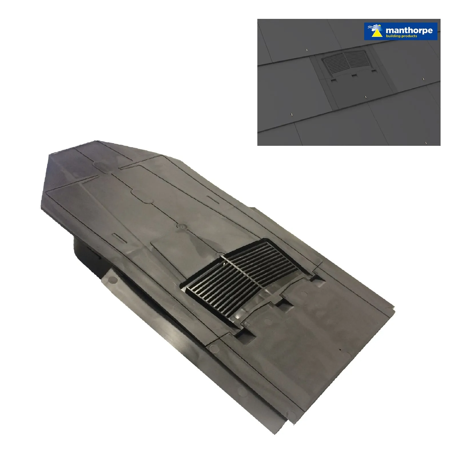 In-line Slate Roof Vent for Man-made & Natural Tiles <br><br>