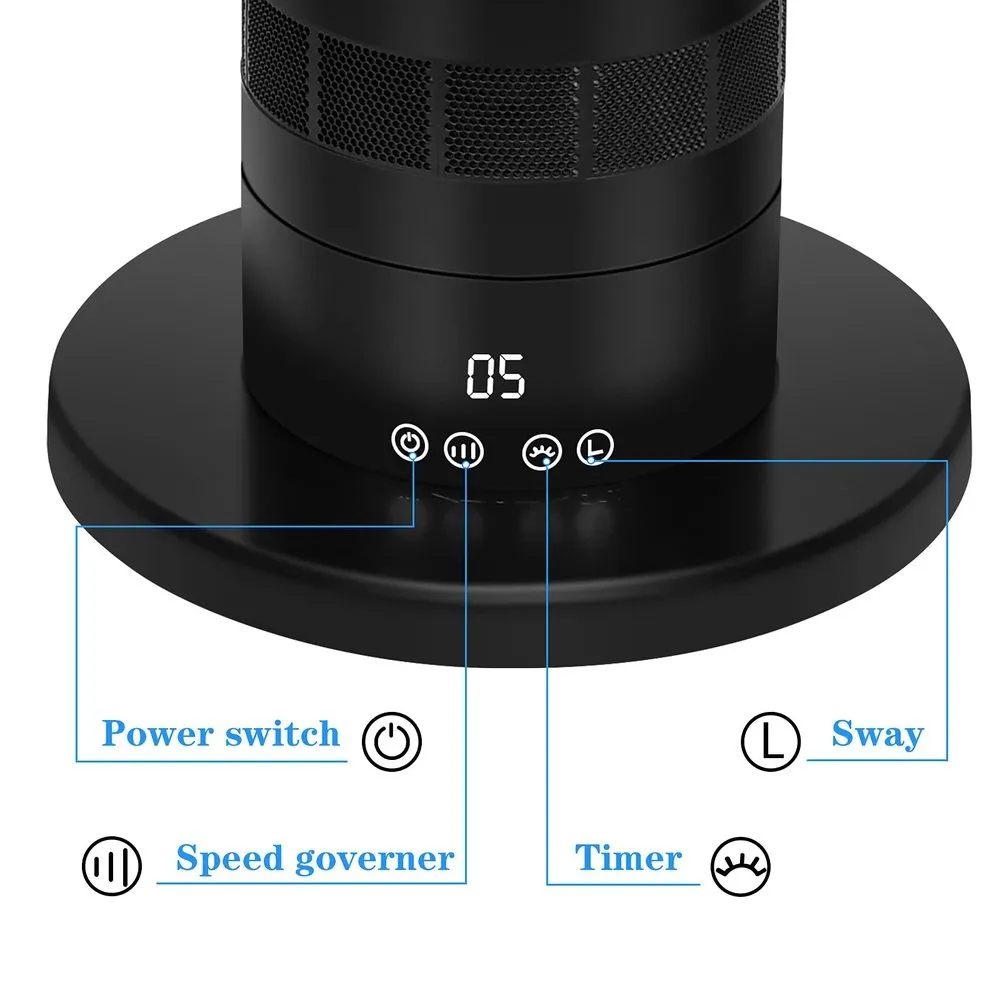 Innovative Bladeless Tower Fan-39inch