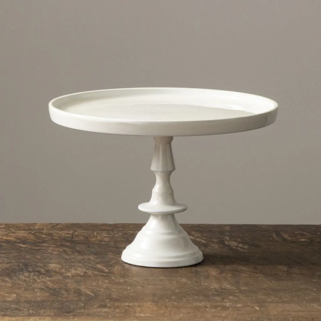 Ivory Pedestal Stands