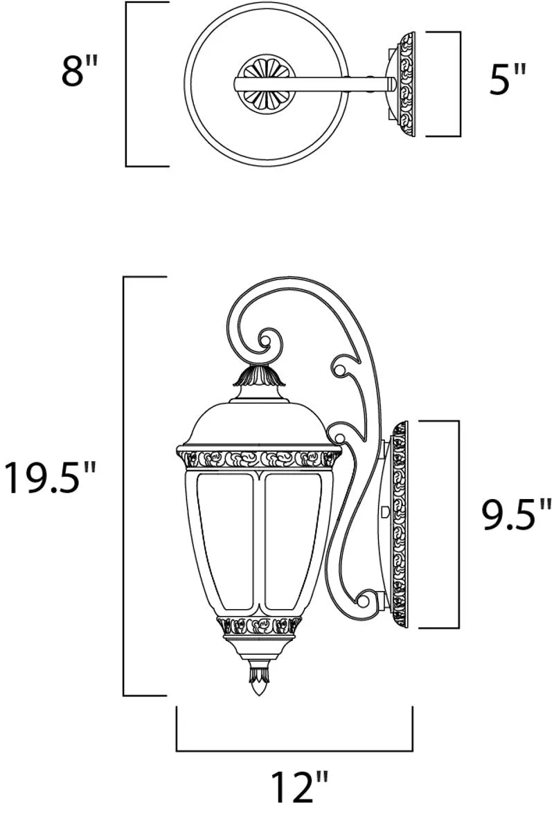 Knob Hill DC Outdoor Wall Mount