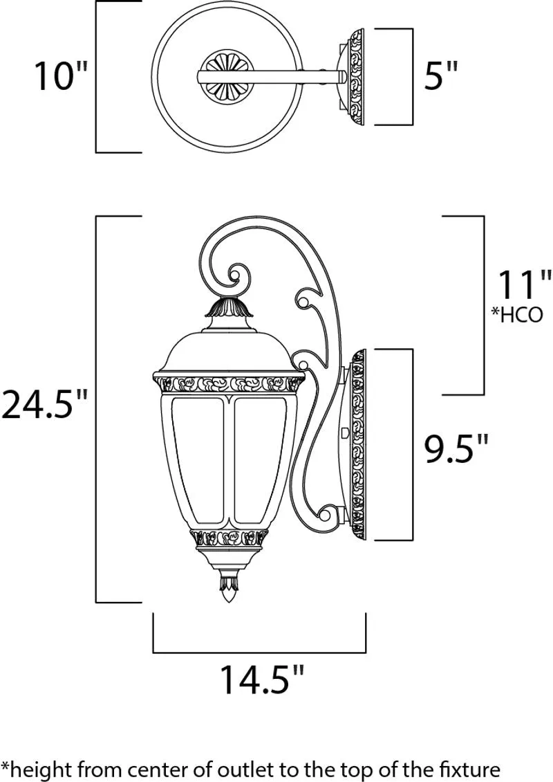 Knob Hill DC Outdoor Wall Mount