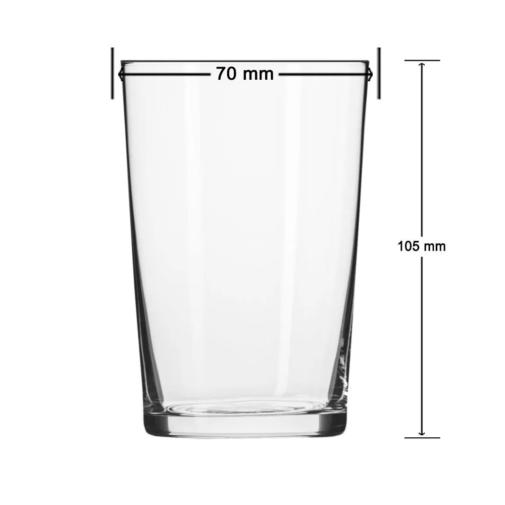 Krosno Non-Lead Crystal-Clear Glass, Tumbler, 250 ml, Set of 6