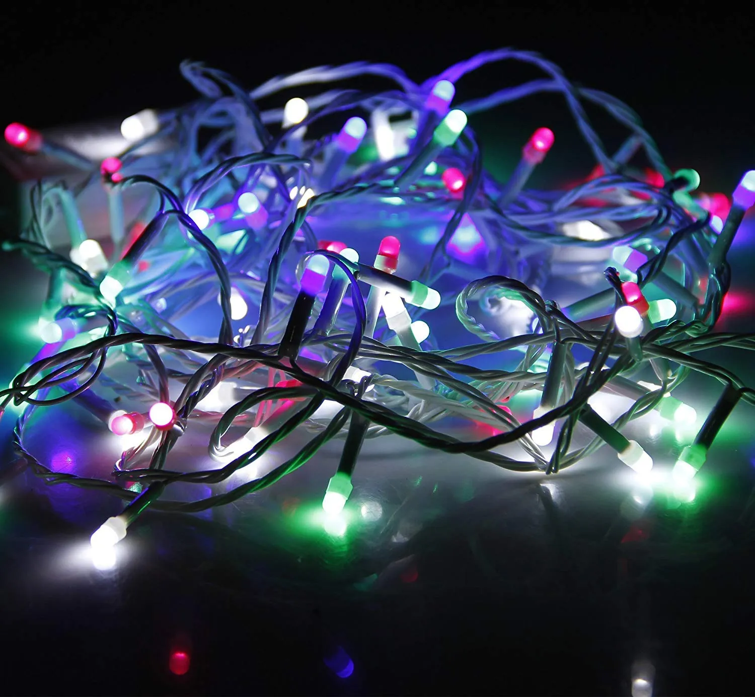 Kuber Industries 2 Piece 8 MM 30 Meter LED's Waterproof Fairy Decorative String Light - Red Green Blue - Decoration Indoor/Outdoor for Party Wedding Diwali -CTKTC023012