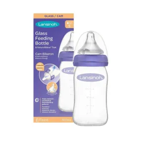 Lansinoh Glass Feeding Bottle (160ml)