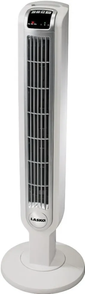 Lasko 2510 Tower Fan, 120 V, Plastic Housing Material, White :EA: QUANTITY: 1