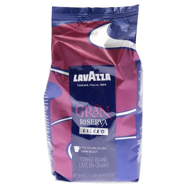 Lavazza Gran Riserva Filtro Whole Bean Coffee Dark Roast 2.2LB Bag