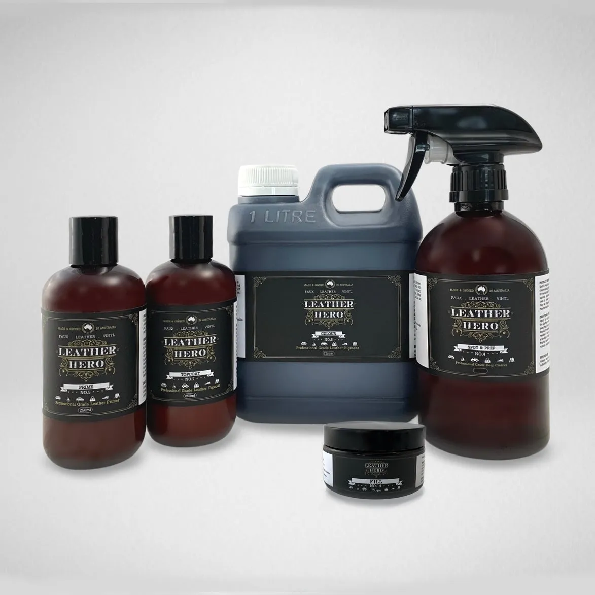 Leather Repair & Recolour Kit - Aniline Ruby