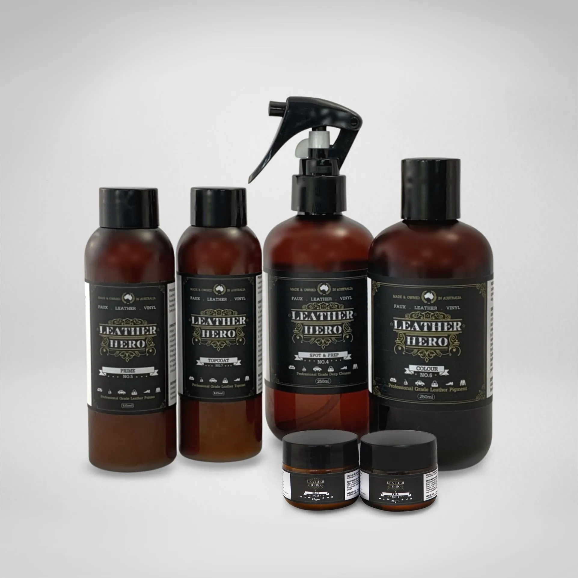 Leather Repair & Recolour Kit - Aniline Ruby