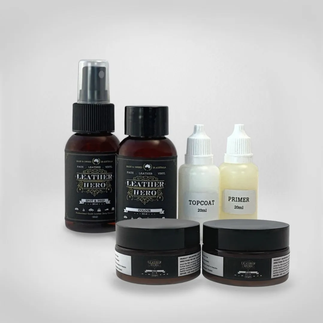 Leather Repair & Recolour Kit - Aniline Ruby