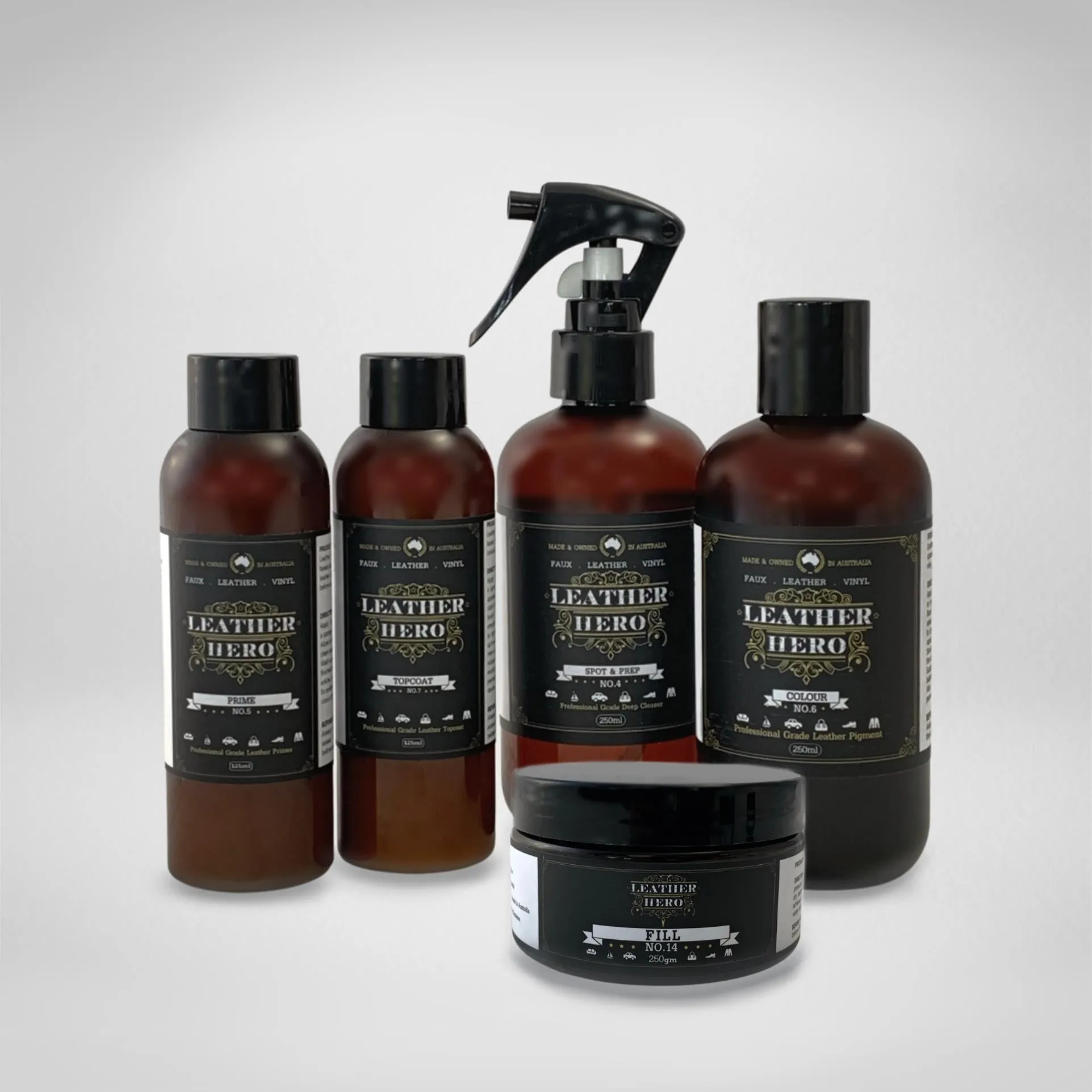 Leather Repair & Recolour Kit - Aniline Ruby