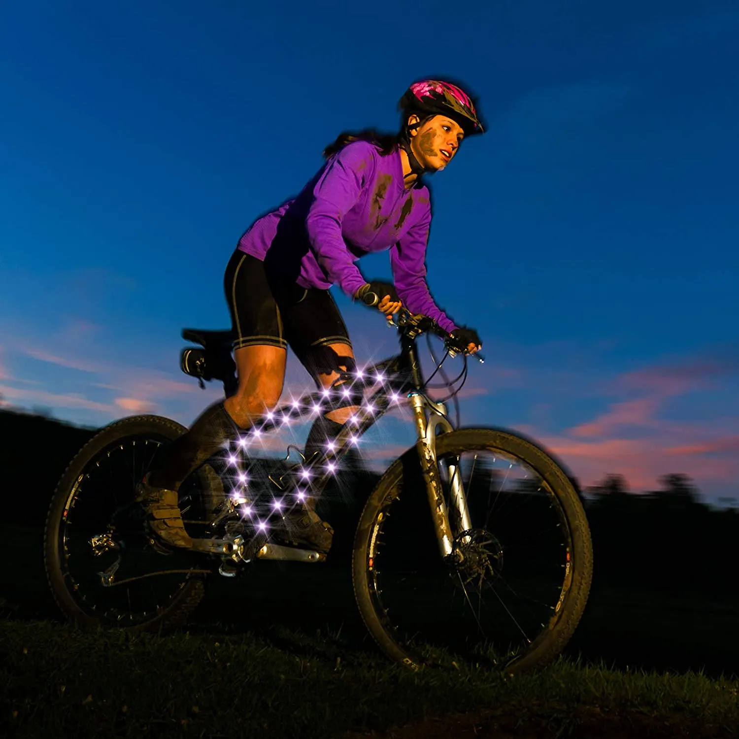 LED Bicycle Wheel Light Night Safe Riding