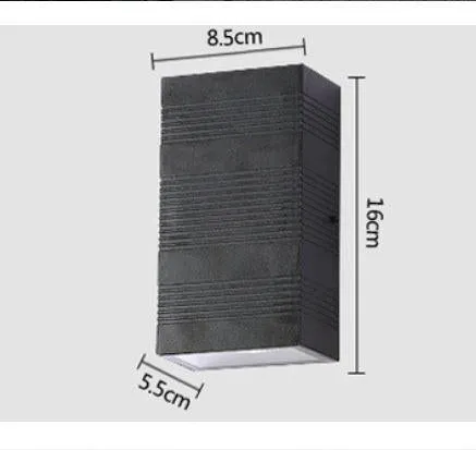 LED IP65 Outdoor Cuboid Wall Light