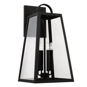 Leighton - 4 Light Coastal Outdoor Wall Lantern - 23" - Black