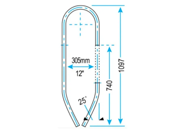 Lewmar Enguard Guardrail Straight Starboard