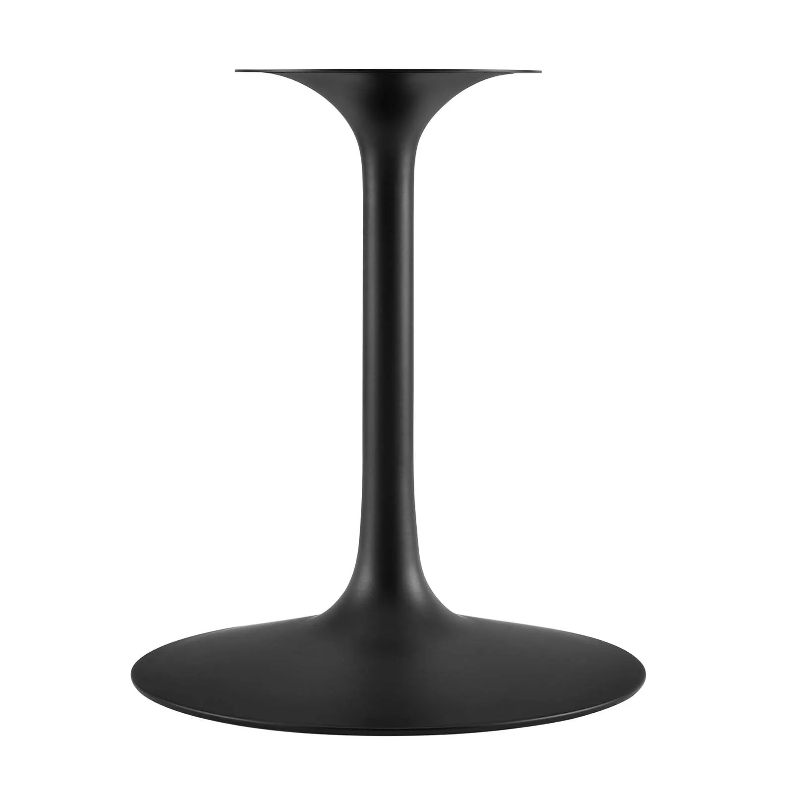 Lippa 60" Oval Artificial Marble Dining Table Black Black EEI-4881-BLK-BLK