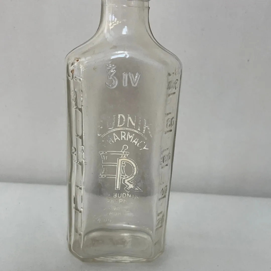 [Loc]<€€* Lot/9 Vintage Glass Apothecary Pharmacy Jars Bottles